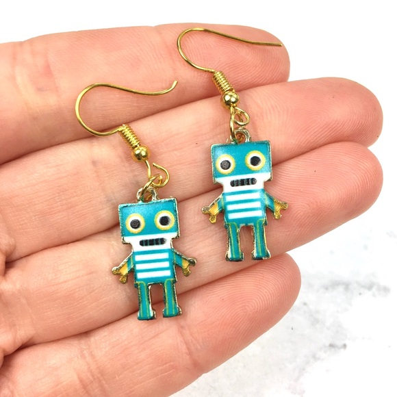 Jewelry - 3 for $15 Robot Dangle Earrings
